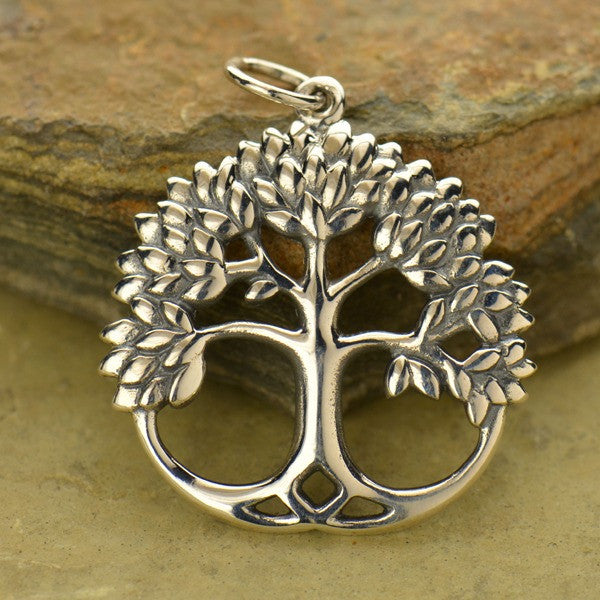 Tree of Life Charm, Bohemian Metal Charms, Gold or Silver (Pack)