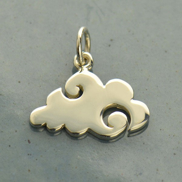 Sterling Silver Book Charm - Flat